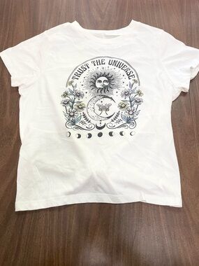 Celestial Whimsygoth Moon and Sun Tee Women's Size M